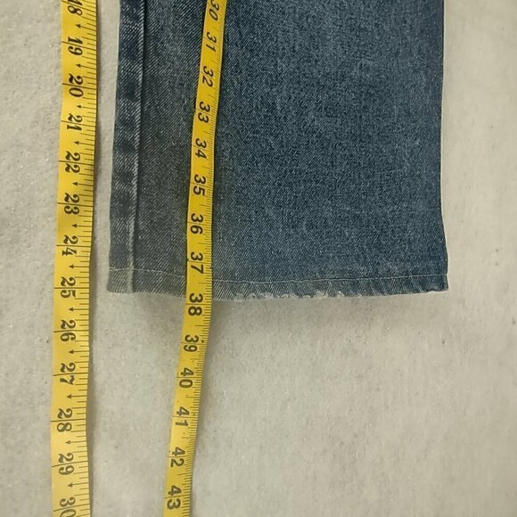Escape Men's 100% Cotton, 5 Pocket, Blue Denim Vintage Y2K Jeans Size 34X34 - Picture 8 of 11
